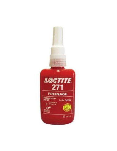 Frein filet (FRENBLOCK) 24 ml LOCTITE271. Resistance forte pour assemblages filetés soumis à des chocs, fixation des goujons sur