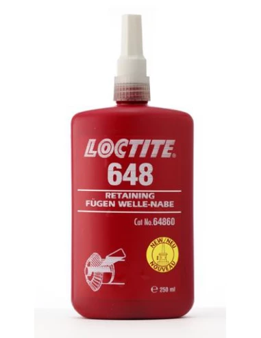 Blocpresse 24 ml LOCTITE648 - Fixation des roulements, Bagues, chemises, inserts, poulie s etc. Caractéristiques: Adhésif anaéro