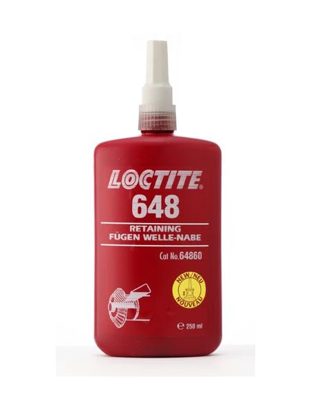 Blocpresse 24 ml LOCTITE648 - Fixation des roulements, Bagues, chemises, inserts, poulie s etc. Caractéristiques: Adhésif anaéro