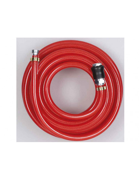 tuyau air 13 x 8 - 10 bar - avec raccord universel - lg 10 m + adaptateur