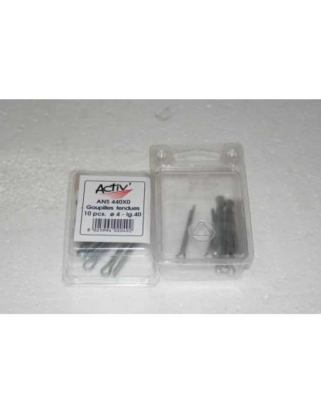 goupille fendue ø4mm l.40 - activ' - coque de 10 pieces