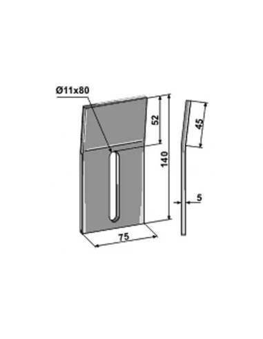 grattoir - kuhn - adapt - 52532120 - ep. 5mm