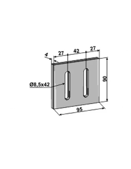 racleur - maschio - adapt - ep. 4mm