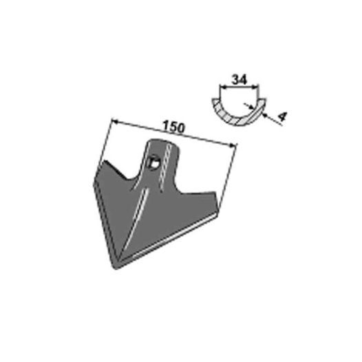 soc patte d'oie - multimarque - adapt - 150 mm - ep. 4 mm