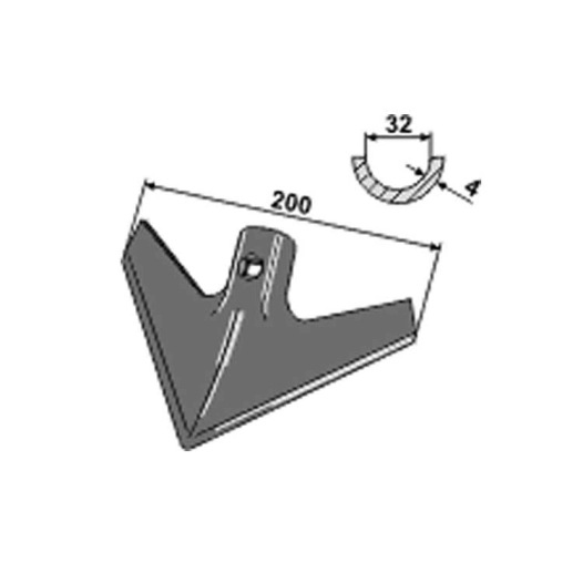 soc patte d'oie - multimarque - adapt - 200 mm - ep. 4 mm