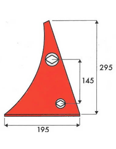 etrave - gauche - kuhn/huard - adapt - 619201 - ep. 10 mm
