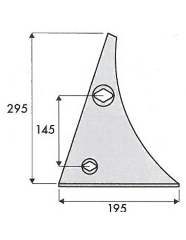 etrave - droite - kuhn/huard - adapt - 619200 - ep. 10 mm