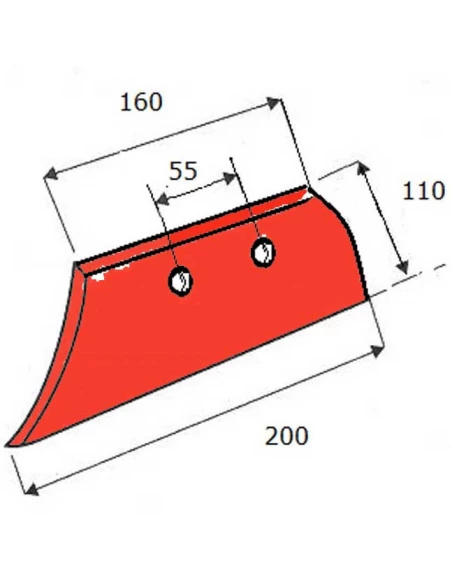 soc de rasette - droite - kuhn/huard - adapt - 631100