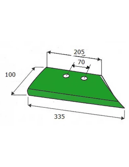 soc de rasette - droite - kverneland - adapt - 066868