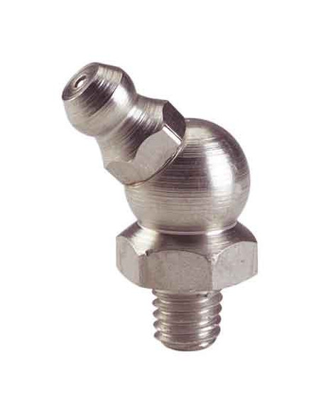 Graisseur 45° hydraulique M10 Lubrification sous angle 45° - LOGITECH