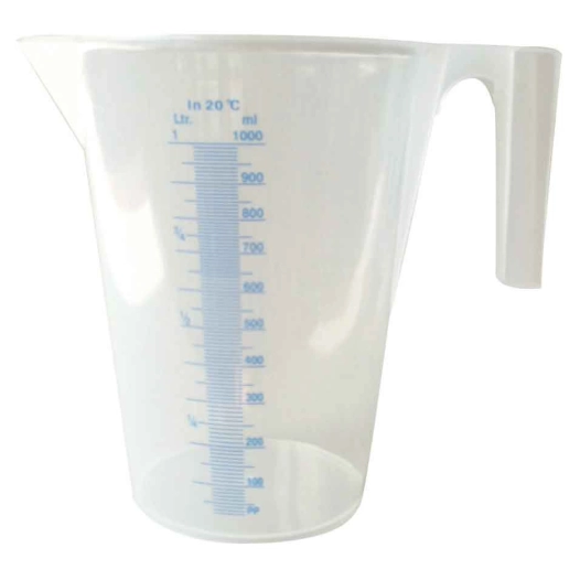 pichet doseur translucide 2 l