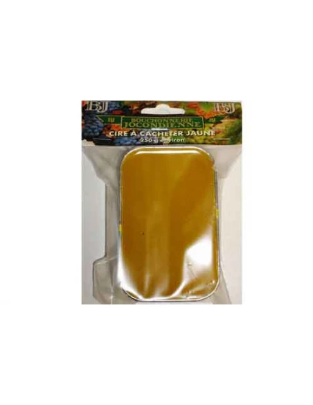 cire à cacheter jaune 250 gr. Environ-