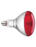 lampe infrarouge verre trempe philips 150w - rouge