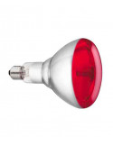 lampe infrarouge verre trempe philips 250w - rouge