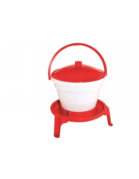 seau-abreuvoir volailles pvc 12l avec pied et anse