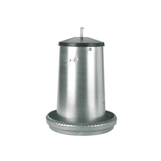 Nourrisseur volailles à trémie 40 Litres – métal zingué, à poser ou suspendre – KERBL.