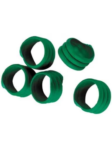 bague d'identification volailles 16mm vert - lot de 20 pièces