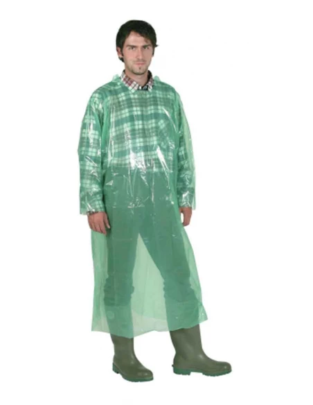 manteaux à usage unique vert 135cm - paquet de 20 pièces