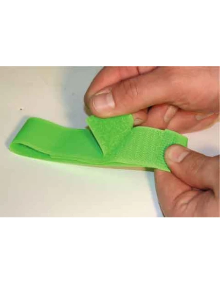 lot 10 bracelets Ruban auto-agrippant fluo assortis 36cm