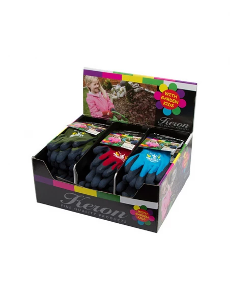 display kids 18 paires de gants pour enfant coloris selon taille -sous cavalier