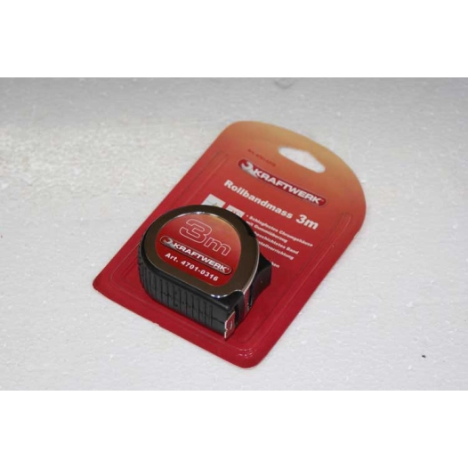 metre à rouleau chromé 3 m x 16mm krafterk (implant 2ml)