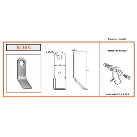 couteau fg 10g -mc connel twose 7190315