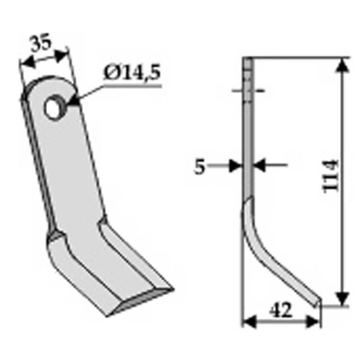 couteau 63 agm 04 agrimaster muratori