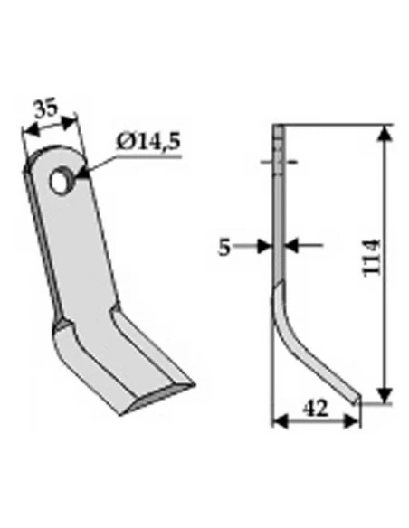 couteau 63 agm 04 agrimaster muratori