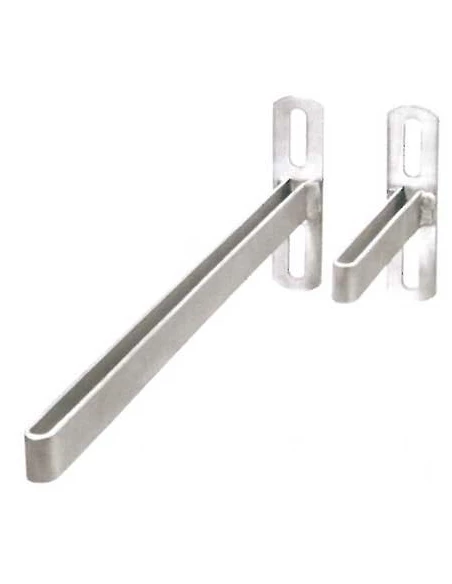 support muraux coulissant inox pour tuyau horizontal l150mm - ep3mm