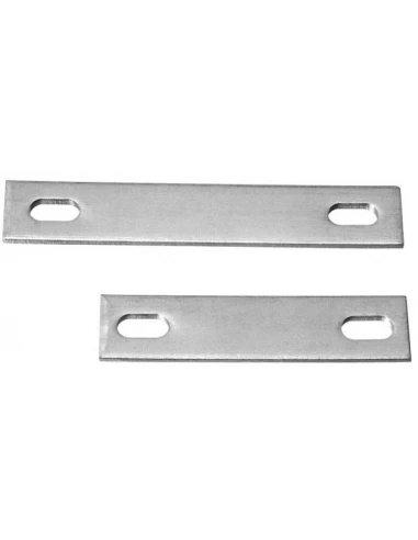 contre plaque inox 304 pour etrier m6 - pour tube ø20/25 - 55x20x3