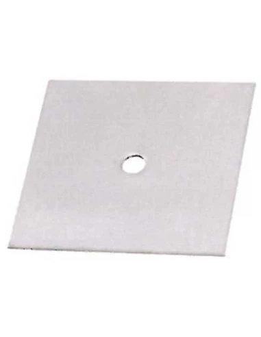 platine de maintien inox - 100x100 - ep2mm - perçage 10,5mm