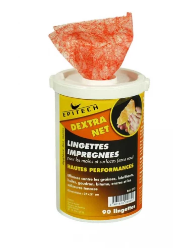 lingettes impregnees pour mains & surfaces hautes performances - bte de 90