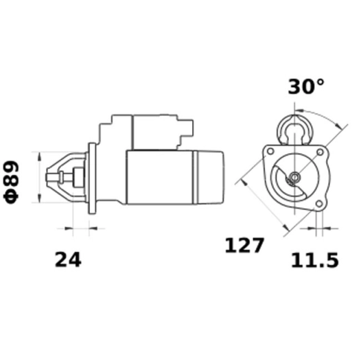 demarreur is0685 belarus avto 12v 3,0kw -
