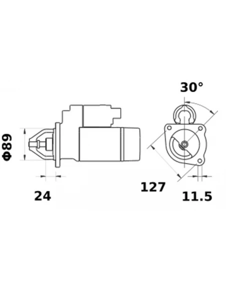 demarreur is0685 belarus avto 12v 3,0kw -