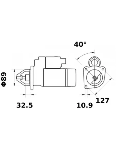 demarreur is0807 case (cs,cx,mc) mccormick 12v 3,1kw -