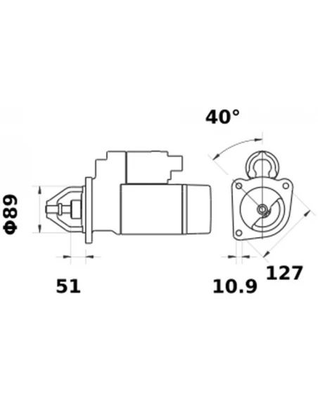 demarreur is0821 carraro groupe khd steyr zetor 12v 3,0kw -