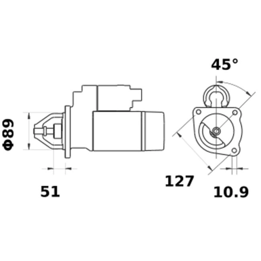 demarreur is0836 moteur sisu - group agco mf cat valtra case 12v 4,2kw -