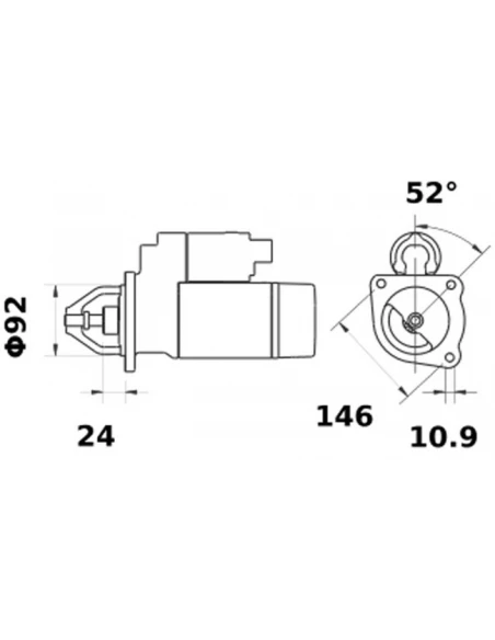 demarreur is1158 ford new holland 12v 4,2kw -