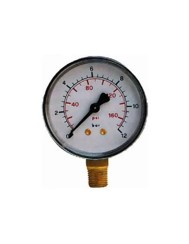 manometre radial 0/6 bar diam. 63 mm. Abs 1/4' gas