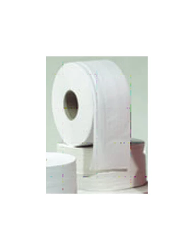 papier toilette jumbo blanc recycle ecolabel 320m - lot de 6 bobines