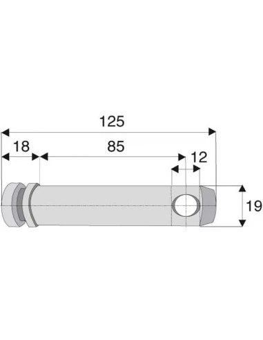 axe d'attelage cat 1