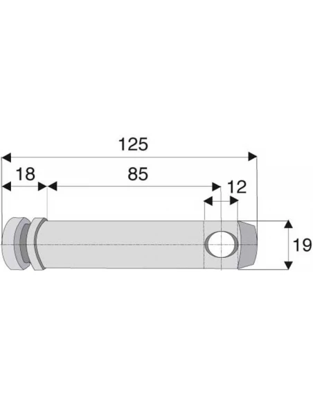 axe d'attelage cat 1