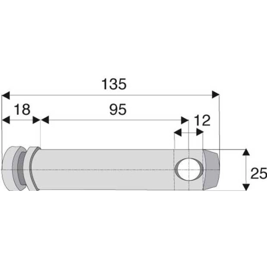 axe d'attelage cat 2