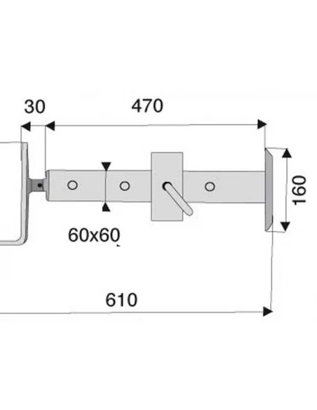 béquille télescopique charge 600 kgs