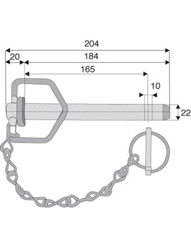 broche à poignée ø22