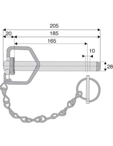 broche à poignée ø28