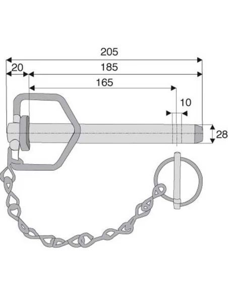 broche à poignée ø28