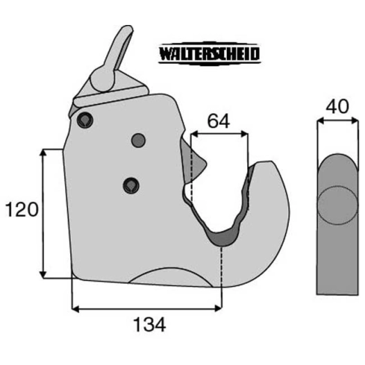 crochet de bras inférieur walterscheid cat 3