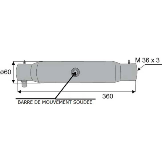 tube renforcé - 36x3 - l360