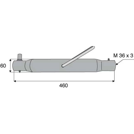 tube renforcé - 36x3 - l460